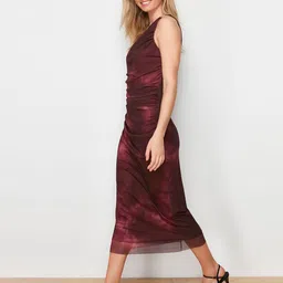 Trendyol One Shoulder Sheath Midi Dress image 4