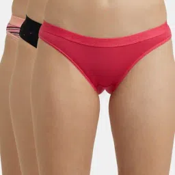 Jockey Multicolor Printed Bikini Panty (Pack of 3)-picture-27