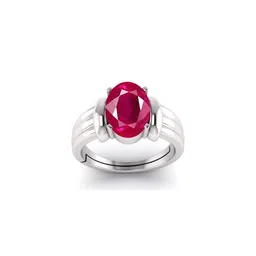 Todani Jems 8.25 Ratti Ruby Manik Gemstone Panchdhatu Ring-picture-22