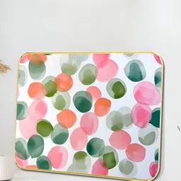 SAF White & Pink Abstract Printed Wooden Wall Art-image-66