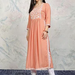 Vishudh Women Embroidered Sequinned Anarkali Kurta-picture-39