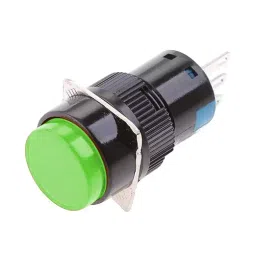 JIGO Round Shape Push Button in Green Color and 24 VDC/220 VAC Voltage, JG-FU16 (Pack of 10)-picture-39