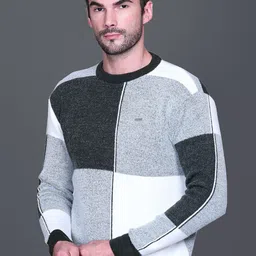 GODFREY Men Checked Woollen Pullover image 2