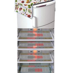 Dakshya Industries Fridge Top Cover and Fridge Mat Combo Set of 5-picture-42