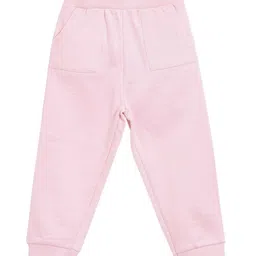 The Mom Store Cotton Knit Solid Sweatpants - Pink image 1