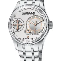 DOUBLERUN Men Dial & Stainless Steel Bracelet Style Straps Analogue Multi Function Watch-picture-11