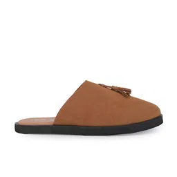 Styli Men Faux Suede Clogs with Tassel Detail image 4