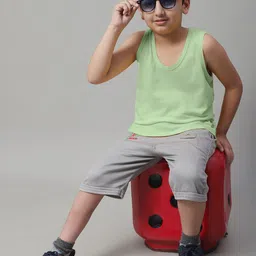 Friskers Boys Pack Of 2 Pure Cotton Basic Vests 070525KDC-14-33 image 5