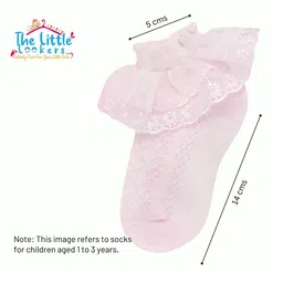 The Little Lookers Kids Pack Of 2 Patterned Cotton Ankle-Length Socks image 2