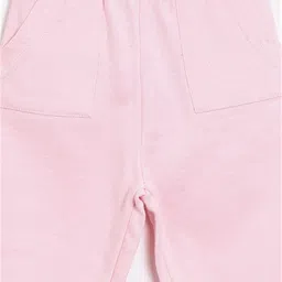 The Mom Store Cotton Knit Solid Sweatpants - Pink image 4
