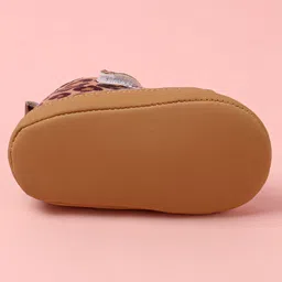 Babyoye Velcro Closure Booties - Brown image 5