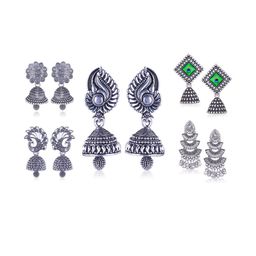 Sangria Silver-Plated Alloy Earrings-picture-24