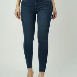 Kraus Jeans Women Skinny Fit High-Rise Light Fade Jeans-picture-30