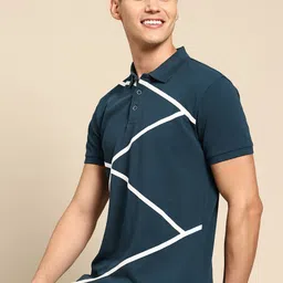 United Colors of Benetton Striped Polo Collar Pure Cotton T-shirt-picture-13