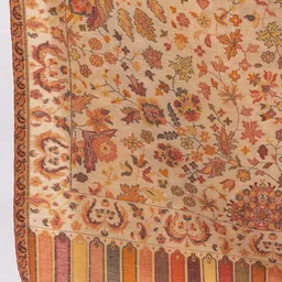 TILLAARI Floral Woven Design Fringed Shawl image 2