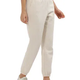 Tommy Hilfiger Beige Logo Regular Fit Joggers image 3