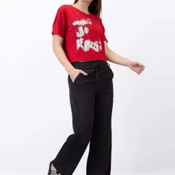 SPYKAR Red Print T-Shirt image 4