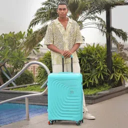 Nasher Miles Boston Turquoise 8 Wheels Medium Hard Cabin Trolley Bag image 5