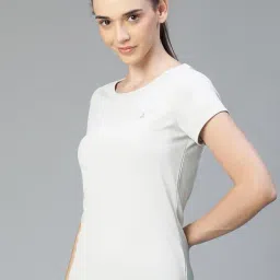 ATHLISIS Grey Polyester Solid Sports T-Shirt image 4