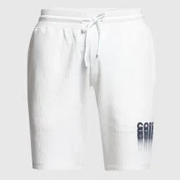 Jack & Jones White Cotton Regular Fit Printed Shorts image 4