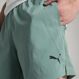 Puma Green Regular Fit Sports Shorts image 4