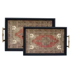 Karo Samara Printed Multicolor Wood Big Tray image 4