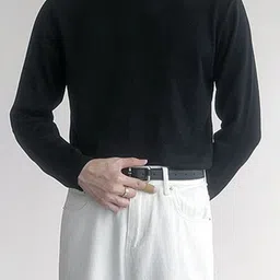 StyleCast Men Solid Long Sleeves High Neck Pullover-image-2