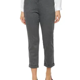 Van Heusen Grey Textured Pants-picture-39