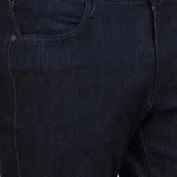 Wrangler Millard Navy Regular Fit Lightly Washed Jeans image 4