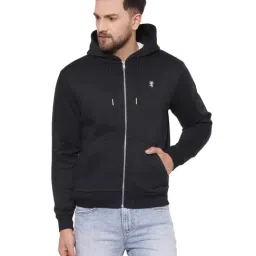 Red Tape Black Regular Fit Hooded Sweatshirt-image-5