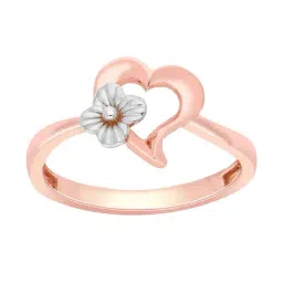 Malabar Gold and Diamonds 18k Gold Heart Ring for Women-picture-22