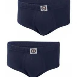 Jockey Kids Blue Cotton Regular Fit Briefs (Pack of 2)-image-13