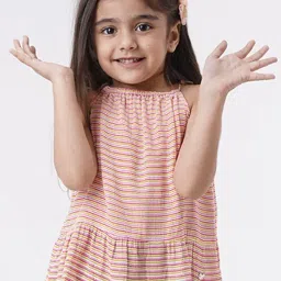 Ed-a-Mamma Kids Pink Striped Top-image-93