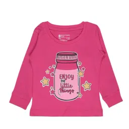 Bodycare Kids Fuchsia Printed Full Sleeves T-Shirt-picture-15