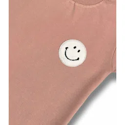 Tippy Top Kids Beige Self Design T-Shirt image 4