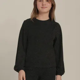 VERO MODA GIRL Jet Black Printed Top-image-39