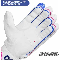 DSC Intense Force Leather Cricket Batting Gloves Size - Boys image 4