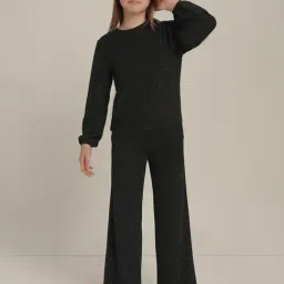 VERO MODA GIRL Jet Black Printed Top image 5