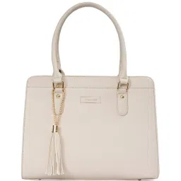 Sugarush Amina Beige PU Solid Handbag image 4