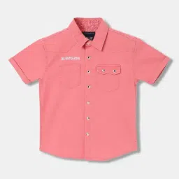 Blue Giraffe Kids Peach Shirt-image-35