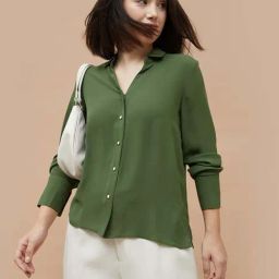 Code By Lifestyle Green Regular Fit Shirt-picture-8