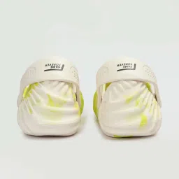 Fame Forever by Lifestyle Kids Off-White & Yellow Back Strap Clogs image 4