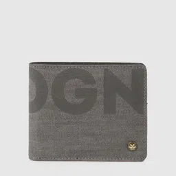 WROGN Men Grey Printed Leather Two Fold Wallet image 1
