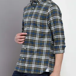 Tommy Hilfiger Putting Green Cotton Regular Fit Checks Shirt image 4