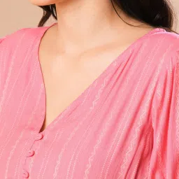 Globus Pink Printed High-low Dress image 4