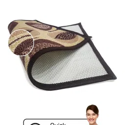 Bianca Beige & Brown Nylon Abstract Door Mat (Small) image 4