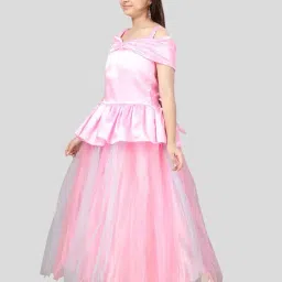 Aarika Kids Pink Flared Fit Gown image 4