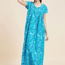 Sweet Dreams Blue Printed Nighty image 4