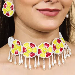 Tipsy closet Women Red Jewellery Set-image-39