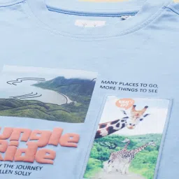 Allen Solly Boys Blue Graphic T-Shirt image 4